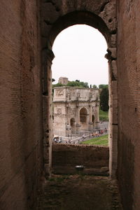 View of historical building against clear sky