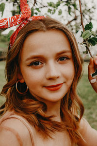 Portrait of smiling girl