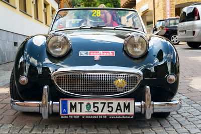 View of old vintage car