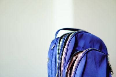 Close-up of purple against white background