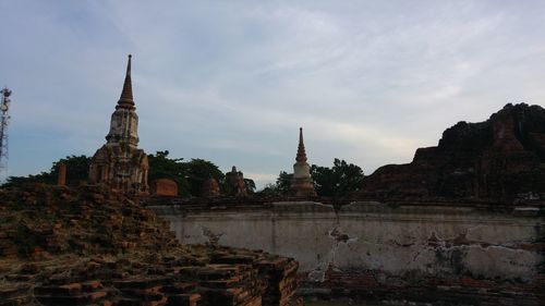 View of cathedral against cloudy sky