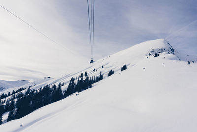 Scenic view of snowcapped mountain against sky