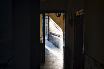 Interior of empty building