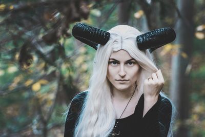 Portrait of young woman