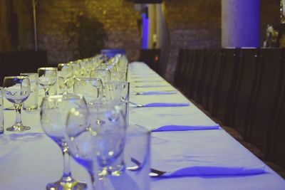 View of illuminated street light