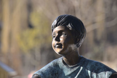 Close-up of statue outdoors