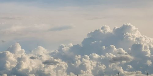 Low angle view of clouds in sky