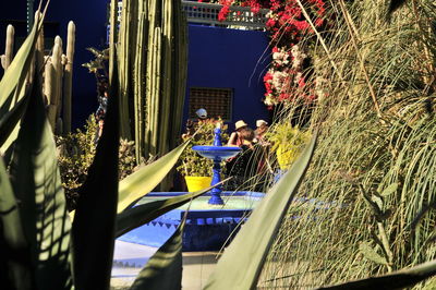 Group of people in front of building