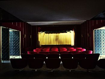 View of empty chairs