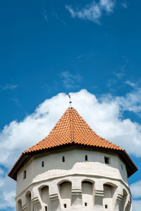 Medieval tower top with tiles