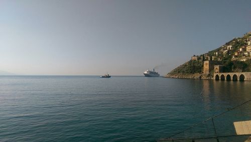 Boats in sea