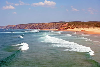 Scenic view of sea against sky