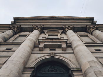 Low angle view of historic building against sky