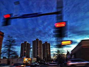 Traffic on city street