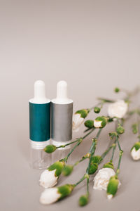 Close-up of medicines on table