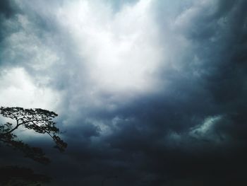 Low angle view of storm clouds in sky