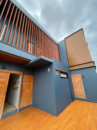 Low angle view of building against sky