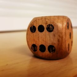 Close-up of bread on table
