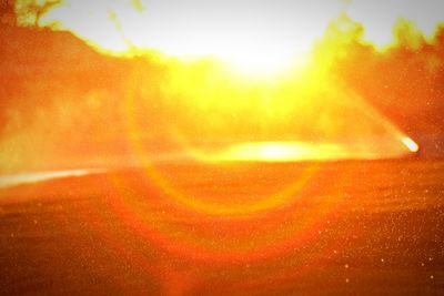 Close-up of abstract pattern against sky