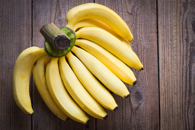 Close-up of bananas on table