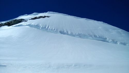 Scenic view of snowcapped mountain against sky