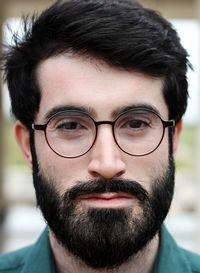 Close-up portrait of young man