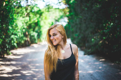 Portrait of young woman