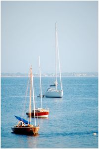 Boats in sea