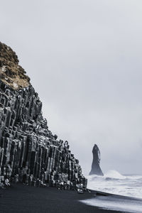 Winter in the beach -reynisfjara, iceland