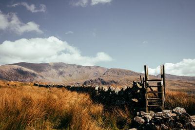 Scenic view of landscape against sky