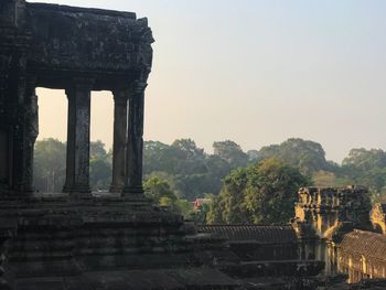 Old temple against sky