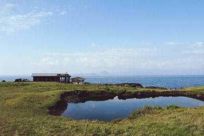 Scenic view of sea against sky