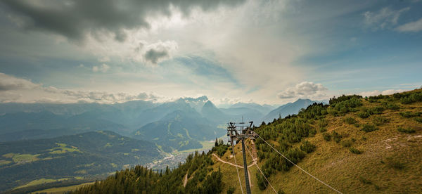 Panoramic view of landscape against sky