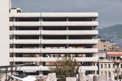 Low angle view of building against sky
