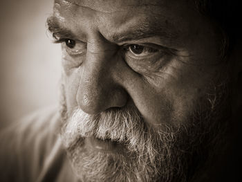 Close-up of man looking away