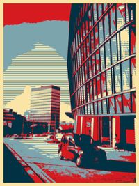 Low angle view of modern building