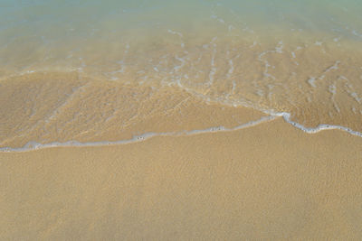 High angle view of beach