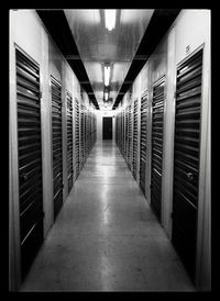 Empty corridor of building