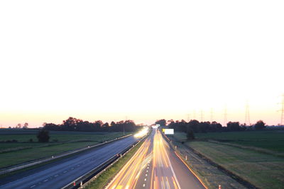 Road at sunset