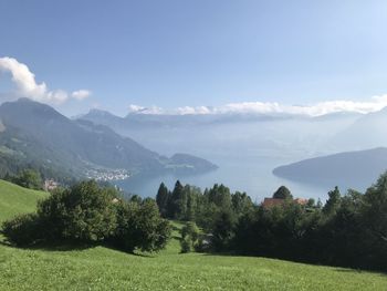 Scenic view of landscape against sky