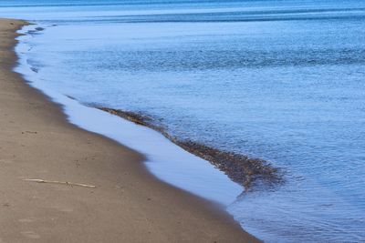 High angle view of beach