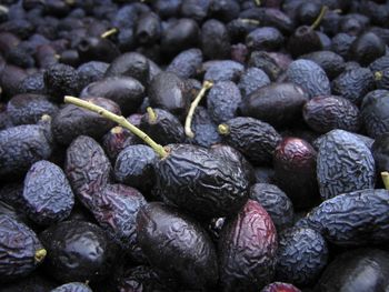 Full frame shot of blueberries