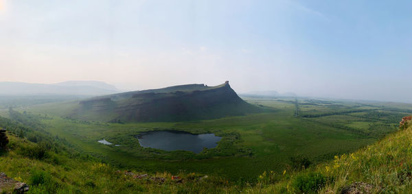 Scenic view of landscape against sky