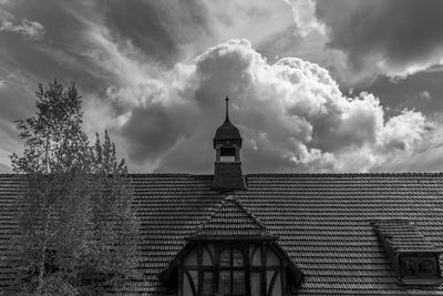 Low angle view of building against sky