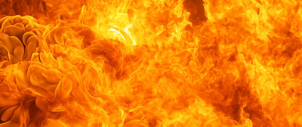 Close-up of fire