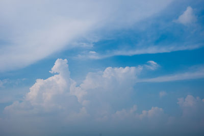 Low angle view of clouds in sky