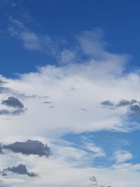 Low angle view of clouds in sky