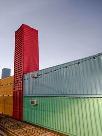 Modern building against clear sky