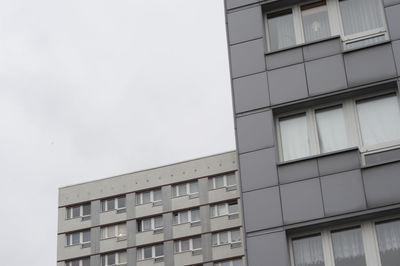 Low angle view of building against clear sky