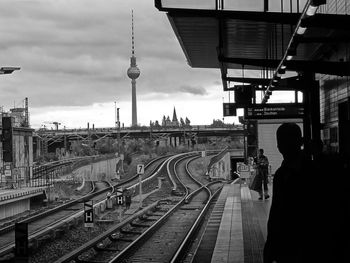 Railroad station platform